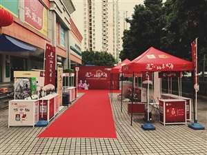 云三七廣東深圳站桃源村海王星辰大藥房現場搭建